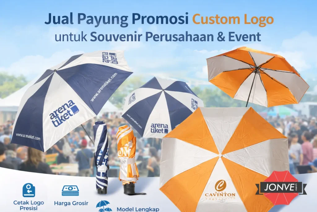 jual payung promosi custom logo